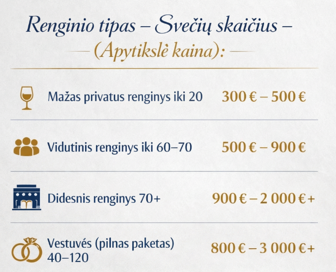 Mobilus baras kaina renginiams ir vestuvėms